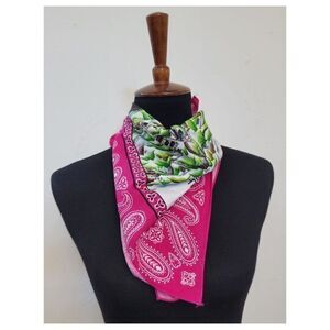 Vintage Deadstock Mountain Map Novelty Bandana